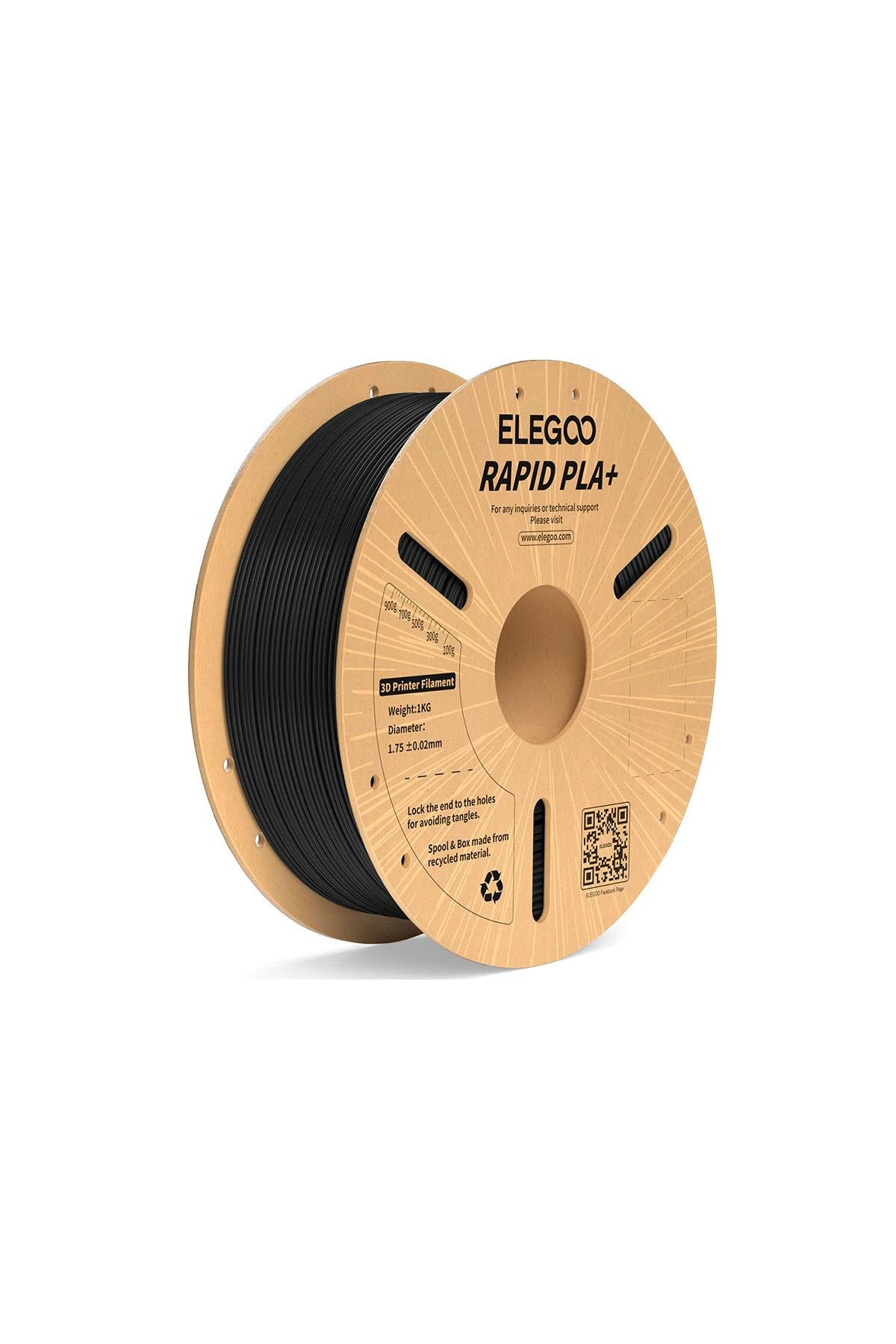 ELEGOO RAPID PLA Filament Siyah 1Kg