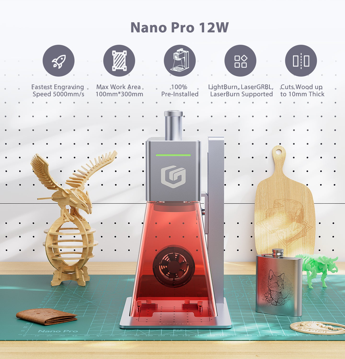 Longer Nano 6W Taşınabilir Lazer Gravür  - Ön Sipariş