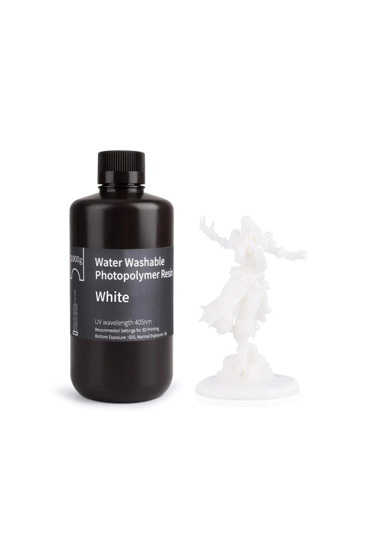 ELEGOO Suyla Yıkanabilir UV Reçine 1 Kg - Beyaz